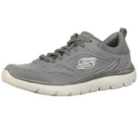 Skechers Men's Summits South Rim Trainers, Charcoal Leather/Mesh/Trim, 11 UK