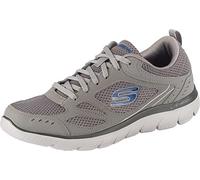 Skechers Men's Summits South Rim Trainers, Gray Leather/Mesh/Trim, 10 UK