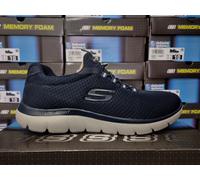 Skechers Men's Summits Trainers, Navy Mesh Trim, 9 UK
