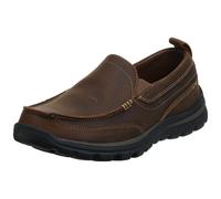 Skechers mens Superior gains Loafer Dark Brown 12 US