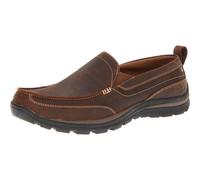Skechers mens Superior Gains Loafer Dark Brown 12 X-Wide US