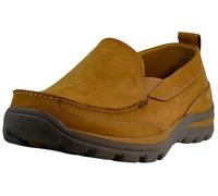 Skechers Men's Superior Gains Loafer, Tan, 9 UK