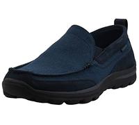 Skechers Men's Superior Milford Slip-On Loafer, Navy/Black, 9.5