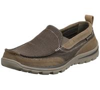 Skechers Men's Superior Milford Low-Top Trainer, Brown (Light Brown Ltbr), (72W) US