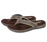 Skechers Men's Supreme Bosnia Flip Flop, Brown (Choc), 7 UK