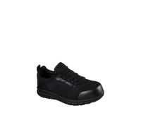 Skechers Men's Synergy Omat Safety Trainer in Black | Size: 6 Skechers Black 6