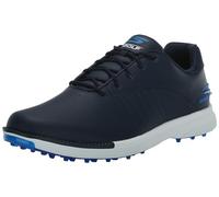 Skechers Men's Tempo Spikeless Waterproof Lightweight Golf Shoe Sneaker, Navy/Blue, 12