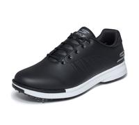 Skechers Men's Tempo Waterproof Golf Shoe, Black/White, 8 UK