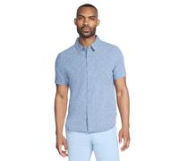 Skechers Men's The Go Walk Air Printed Short Sleeve Shirt Blue L