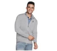 Skechers Men's The Hoodless Hoodie Gowalk Everywhere Jacket Sweatshirt, Light Grey, XL UK