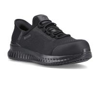 Skechers Men's Tilido Fletchit Slip-In Trainers, Black Textile/Synthetic, 8 UK