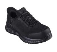 Skechers Men's Tilido Fletchit Work Shoes, Black Textile/Synthetic, 9.5 UK