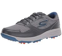 Skechers Men's Torque Sport Fairway Relaxed Fit Spiked Golf Shoe Anthracite Blue