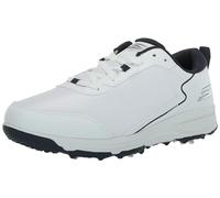 Skechers Men's Torque Sport Fairway Relaxed Fit Spiked Golf Shoe Sneaker, White/Navy, 10 UK Wide