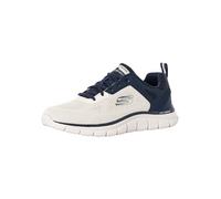 Track Broader Trainers Off White/Navy 8 UK