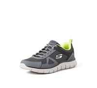 Skechers Men's Track Bucolo Oxford, Charcoal Lime, 7 UK