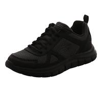 Skechers Men's Track Bucolo Sneaker, Black Leather/Mesh/Trim, 12 UK