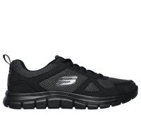 Skechers Men's Track - Bucolo Sneaker in Black, Size 10.5 | Leather/Textile/Synthetic
