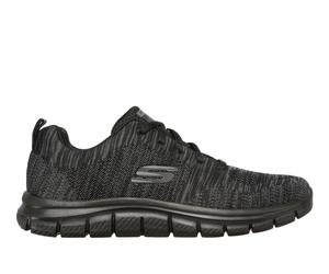 Skechers Men's Track - Front Runner Sneaker in Black, Size 11 | Textile/Synthetic, Machine Washable