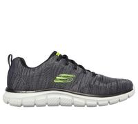 Skechers Men's Track - Front Runner Sneaker in Charcoal/Black, Size 8 | Textile/Synthetic, Machine Washable