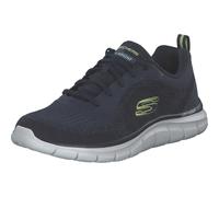 Skechers Men's Track Glendor Sneaker, Navy Knit/Lime Pu, 8.5 UK