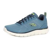 Skechers Men's Track-Leshur Sneaker, Blue, 10 UK
