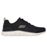 Skechers Men's Track - Leshur Sneaker in Black, Size 6 | Textile/Synthetic, Vegan, Machine Washable