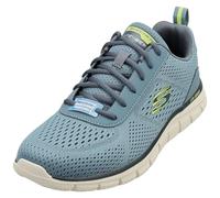 Skechers Mens Track Leshur Sneaker, Slate Mesh Synthetic, 8 UK