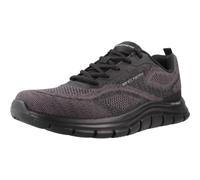 Skechers Men's Track - Pohlter Trainers Vegan 233064 BBK Black | Memory foam comfort vegan design machine washable and flexible outsole