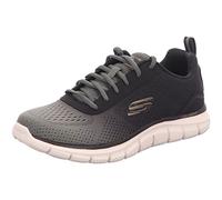 Skechers Men's Trainers Track - Ripkent - Olive/Black Textile, Vegan, Machine Washable - UK 8.5