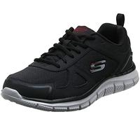Skechers Men's Track Running Shoes, Black Red, 12 UK