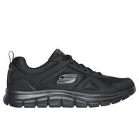 Skechers Men's Track Scloric Trainers, Black Leather/Mesh/Trim, 7 UK Wide