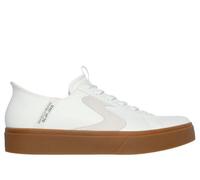 Skechers Men's Hands-Free Slip-ins Eden LX STRANDO Sneaker, White Duraleather/Natural Trim, 8 UK