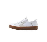 Skechers Men's Hands-Free Slip-ins Eden LX STRANDO Sneaker, White Duraleather/Natural Trim, 9.5 UK