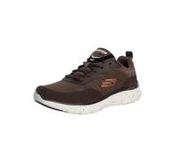 Skechers Mens Trainer-Flex Advantage 5.0 Sneaker, Brown Suede/Mesh/Duraleather/Black Trim, 9 UK