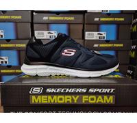 SKECHERS MENS TRAINERS BLUE MEMORY FOAM SOFT GYM FLEX SKETCHER SHOES 7 8 9 10 12