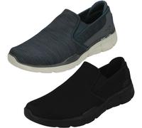 Skechers Mens Trainers Equalizer 3.0 Sumnin 52937 Slip-On Charcoal Orange 9 UK