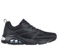 Skechers Men's Tres-Air UNO - Modern Aff-Air Sneaker in Black, Size 9 | Synthetic/Textile