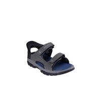Skechers Men's Tresmen Reece Sport Sandal, Charcoal Synthetic, 12 UK