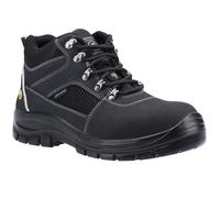 Skechers Mens Trophus Letic Nubuck Safety Boots - Black - 9 UK - Black