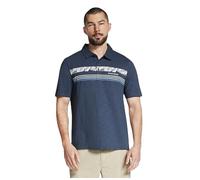 Skechers Men's Tropical Breeze Stripe Polo Shirt, Charcoal, L