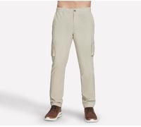 Skechers Men's Twill Downtown Solid Cargo Pant in Natural, Size 2XL | Polyester