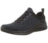 Skechers Men's Ultra Flex 2.0 Cryptic Sneaker, Black Knit/Black Trim, 12 UK