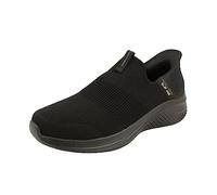 Skechers Men's Sneaker Ultra Flex 3.0 Smooth Step Black knit trim, machine-washable Size 6.5 UK