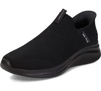 Skechers Men's Sneaker Ultra Flex 3.0 Smooth Step Black knit trim, machine-washable Size 6.5 UK