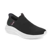 Skechers Men's Ultra Flex 3.0 Smooth Step Sneaker, Black Knit/Red Trim, 11 UK
