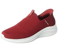 Skechers Men's Ultra Flex 3.0 Smooth Step Sneaker, Burgundy Knit Trim, 6.5 UK