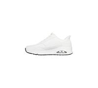 Skechers Men's UNO BANKSIA Luxe Sneaker, White, 12 UK