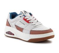 Skechers Men's Uno Court Low-Post Trainers, Natural Leather/Duraleather/Mesh/Multi, 9.5 UK