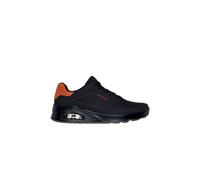 Skechers Men's Uno Deboss Durabuck Lace-Up Trainers Black | Size: 8 Skechers Black 8